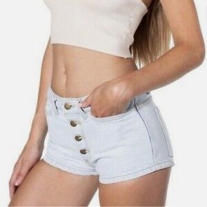 American Apparel Light Blue Jean Shorts
